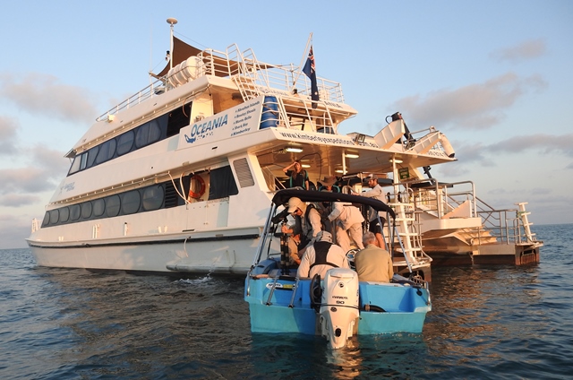 'MV Oceania', owned and run by Kimberley Expeditions, the vessel is very well suited to this trip  